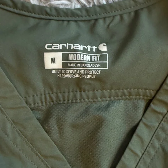 Carhartt Scrubs Lot, women’s size medium olive green. - Picture 3 of 6